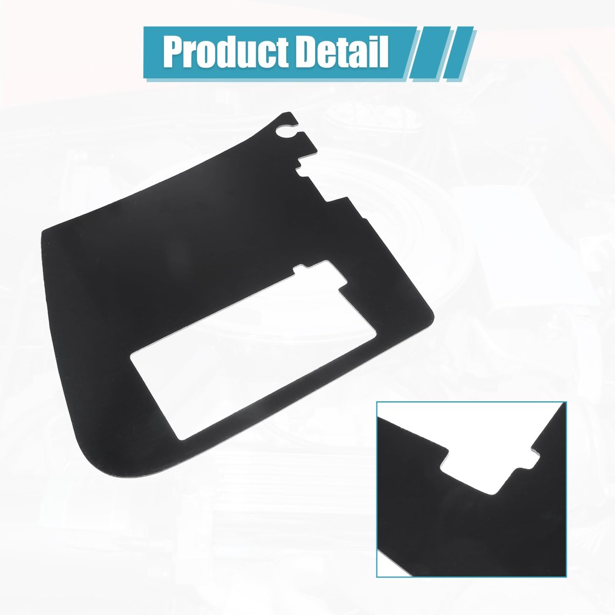 1 Pcs Car Battery Den Cover Replacement For Chevrolet Corvette 1997-2004 Abs Black