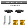 Psler 10mm Swing Arm Spools- M10 X1 25 Motorcycle Sliders Spools Cnc Stand Screw For Ex250 Ex300 Ex500 Ex650 Er-6f Er-6n Zx-6r