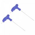 Uxcell 1 5mm Ball End Hex Key T-handle Wrench Spanner Metric Cr-v Steel 2 Pcs