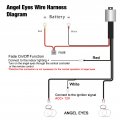 Angel Eye Relay Harness Abs Rubber Metal Led Ccfl Eyes Wire Fade On Off Function Replacement For E46 3 Series