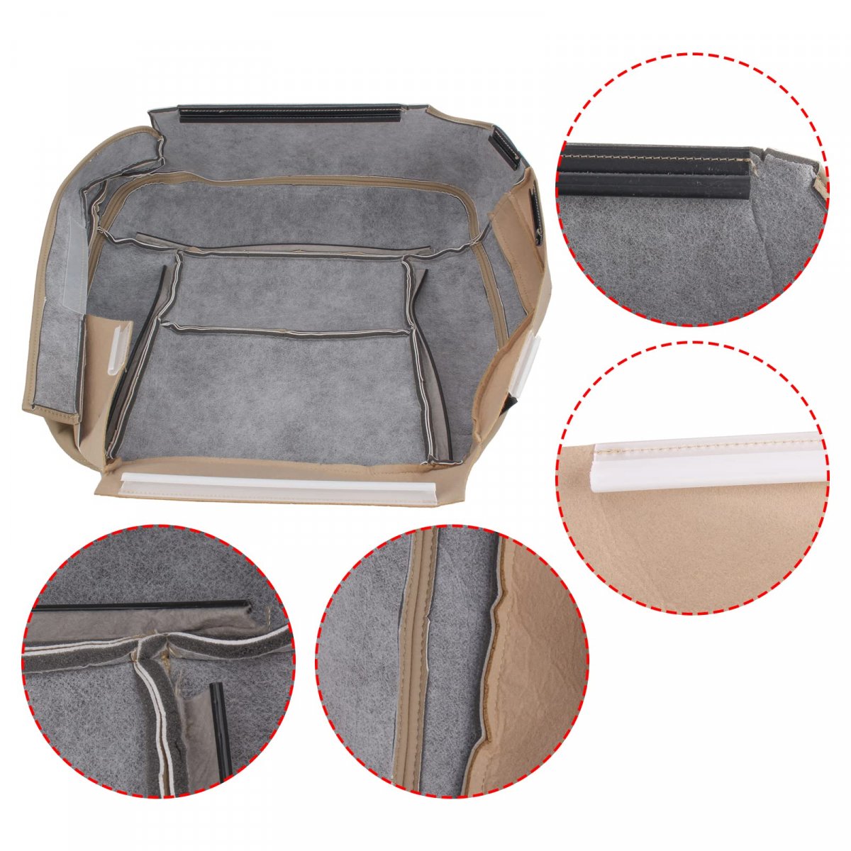 Driver Passenger Bottom Seat Cover Fits For Ford F150 Lariat 2004-2008