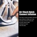 X Autohaux 1 Pcs 19 7 Flexible Tire Inflator Hose Adapter M6 Thread Size Air Chuck With For Standard Valve Fine Release