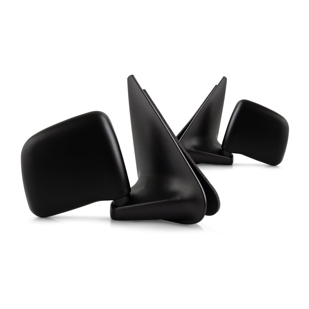 Door Mirrors For Mazda B2300 2001 2002 Driver And Passenger Side Pair Textured Black Manual Adjust Folding Paddle Style