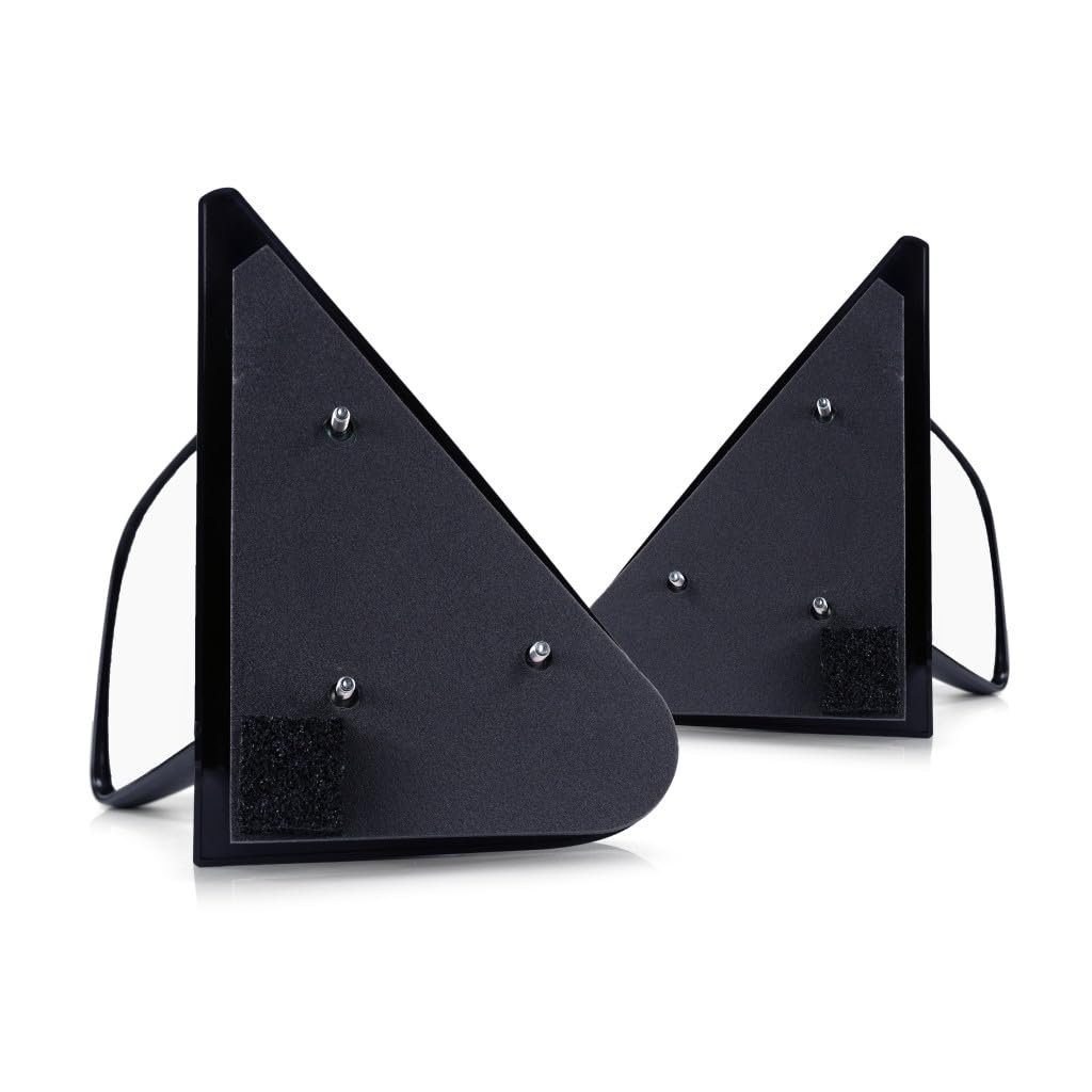 Door Mirrors For Mazda B2300 2001 2002 Driver And Passenger Side Pair Textured Black Manual Adjust Folding Paddle Style