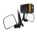 Door Mirrors For Mazda B2300 2001 2002 Driver And Passenger Side Pair Textured Black Manual Adjust Folding Paddle Style