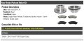Rear Semi Metallic Brake Pads And Rotor Kit For 2008-2012 Ford F-350 Super Duty