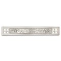 Cosmas 10 Pack 10554sn Satin Nickel Hammered Cabinet Handle Pull Backplate Back Plate Hardware 3 Inch Hole Centers 