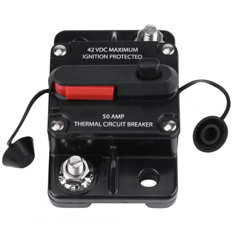 Ywbl-wh Car Audio Circuit Breaker 50a 80a 100a 200a 250a Optional Dc12v-42v Manual Reset Stereo Inline 50a