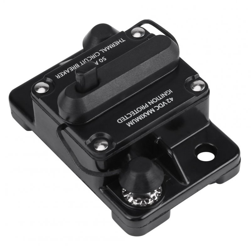 Ywbl-wh Car Audio Circuit Breaker 50a 80a 100a 200a 250a Optional Dc12v-42v Manual Reset Stereo Inline 50a