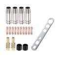 Melt Inert-gas Mig Welding Torch Accessory Kit 0 8mm Conductive Contact Tip Nozzle Connecting Rod 15ak Consumables With Wrench 