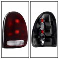 Acanii For 1996-2000 Dodge Caravan Town Country Voyager Durango Red Smoked Tail Lights Brake Lamps Pair Set Left Right