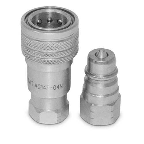 1 4a Ag Hydraulic Quick Connect Pioneer Style Coupler Set Npt Thread