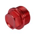 2 Set 4x1 5 Oil Drain Plug Magnetic Aluminum Alloy Sump Nut Bolt With 2 Washer For Car Motorcycle Red 