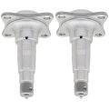 2 Sets Weld-on Round 84 Spindle With Brake Flange Replacement For 3500 Lbs Trailer Axle 