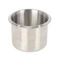 Vehicle Automotive Stainless Steel Poker Table Cup Drink Holder Silver Tone For Rv Camper 