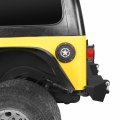 Hooke Road Tj Fuel Door Cover Gas Tank Cap Filler Compatible With Jeep Wrangler 1997-2006