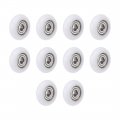 Uxcell 625zz Plastic Coated Ball Bearing 5x23x7mm For Slide Door Windows Furniture Pulley 10pcs 