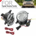 Led Fog Driving Light Assembly For Toyota Tacoma Tundra 4runner Highlander Rav4 Corolla Avalon Camry 2006-2023 Switchback Amber