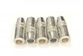 5 Pieces50a Gas Nozzle Replacement For Lincoln Magnum Pro Kp2743-1-62r 5 8 In Inner Diameter Stainless Steel Threaded Set 