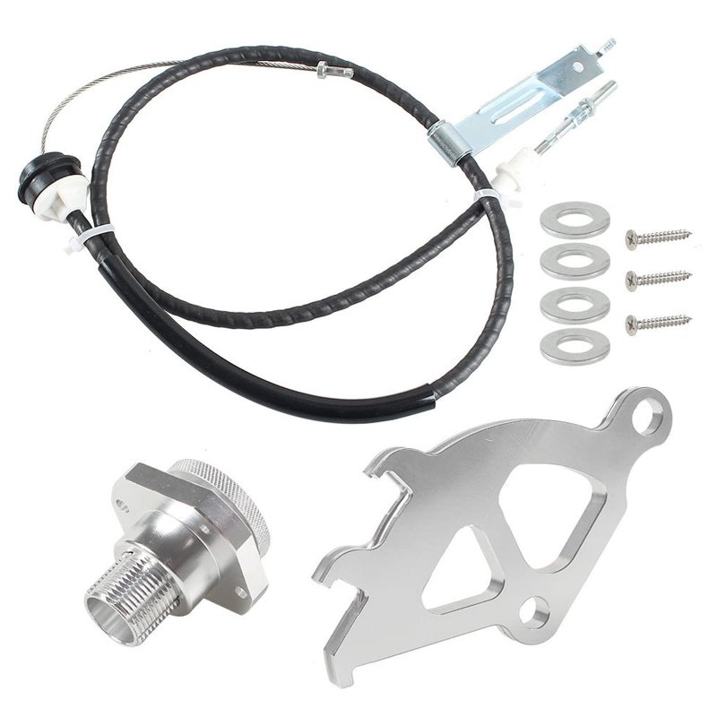 Firewall Adjuster Triple Hook Clutch Quadrant Kit And Cable For 1996 2004 Ford Mustang Fe-442se
