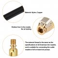 X Autohaux Copper Nylon 60cm 24 Tire Valve Connect Pipe Air Chuck Inflator Compressor Pump Extension Hose For Car Motorbike