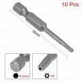 Uxcell 10 Pcs T9 Magnetic Torx Screwdriver Bits 1 4 Inch Hex Shank 2-inch Length S2 Security Tamper Proof Screw Driver Kit