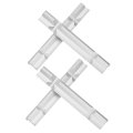 2 Pairs 8 Aluminum Vise Jaws With Magnetic V-type Soft Rubber Pads Covers Durable Multi-purpose Vises Protector Kit For Holding 