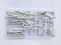 110pcs M4 M5 M6 M8 Aluminium Round Head Rivets Al Solid Semi-circular Rivet