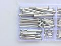 110pcs M4 M5 M6 M8 Aluminium Round Head Rivets Al Solid Semi-circular Rivet