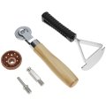 Tire Repair Patch Tools Kit Tungsten Carbide Buffing Wheels Includes 42mm Steel Wheel Roller And Scraping Cutter 