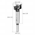 Uxcell Forstner Drill Bits 25mm Tungsten Carbide Wood Hole Saw Auger Opener Woodworking Hinge Drilling Boring Bit Cutter Black