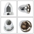 20pcs 33mm Truck Lug Nut Covers With 2-3 8 High Replacement For Semi Trucks 