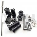 Smt-no Cut Frame Slider Protector Compatible With 1999-2007 Suzuki Hayabusa Gsx1300r Gsx-r Black B00ruracmw