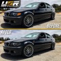 Depo 02-05 E46 4d Cornering Lights Oe Euro Smoke Corner Turn Signal Lamps Set Left Right Compatible With 2002-2005 Bmw 3 Series