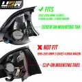 Depo 02-05 E46 4d Cornering Lights Oe Euro Smoke Corner Turn Signal Lamps Set Left Right Compatible With 2002-2005 Bmw 3 Series