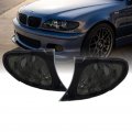 Depo 02-05 E46 4d Cornering Lights Oe Euro Smoke Corner Turn Signal Lamps Set Left Right Compatible With 2002-2005 Bmw 3 Series