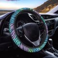 Fuialdolg Colourful Zebra Car Steering Wheel Covers Non-slip Universal 14 To 15 Inch Fit Almost Cars Cover Elastic Protection