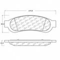 Centric 106 13340 Posi Quiet Extended Wear Brake Pad 