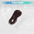 Uxcell Hand Sewn Steering Wheel Cover Stitch With Needle And Thread Universal Fit 14 6-15 2 Inch 37-38 5cm Dia For Car Truck