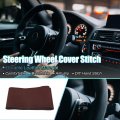 Uxcell Hand Sewn Steering Wheel Cover Stitch With Needle And Thread Universal Fit 14 6-15 2 Inch 37-38 5cm Dia For Car Truck