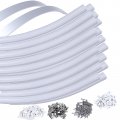 Muzata 20pack 3 3ft 1m Flexible Silver Led Channel With Milky White Cover Lens Bendable Aluminum Profile Housing Track For 