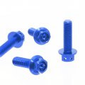 Autobahn88 Motorcycle Brake Master Cylinder Bolt Dress-up Kit Compatible With Suzuki Gsx 1100 Katana 2019-2020 Blue Set Of 4