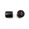 Httmt Mt248-006- Motorcycle Black 29mm Axle Nut Cap Skull Zombie Emblem Compatible With Universal H-d Choppers Suzuk Kawasak