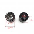 Httmt Mt248-006- Motorcycle Black 29mm Axle Nut Cap Skull Zombie Emblem Compatible With Universal H-d Choppers Suzuk Kawasak