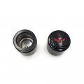 Httmt Mt248-006- Motorcycle Black 29mm Axle Nut Cap Skull Zombie Emblem Compatible With Universal H-d Choppers Suzuk Kawasak