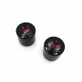 Httmt Mt248-006- Motorcycle Black 29mm Axle Nut Cap Skull Zombie Emblem Compatible With Universal H-d Choppers Suzuk Kawasak