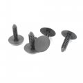 Car Parts Plastic Push Screw Rivet Panel Fixings Clips Gray 5 Pcs 
