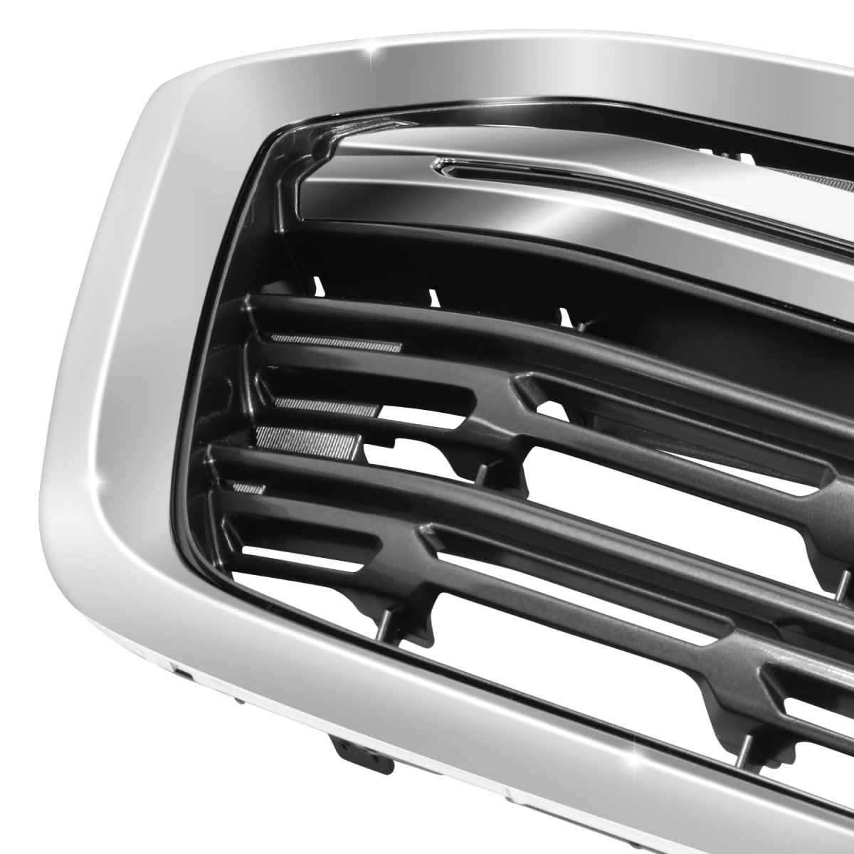 Su1200172 Factory Style Front Bumper Grill Grille Assembly With Chrome Moulding For Subaru Outback 2018-2019 Matte Black