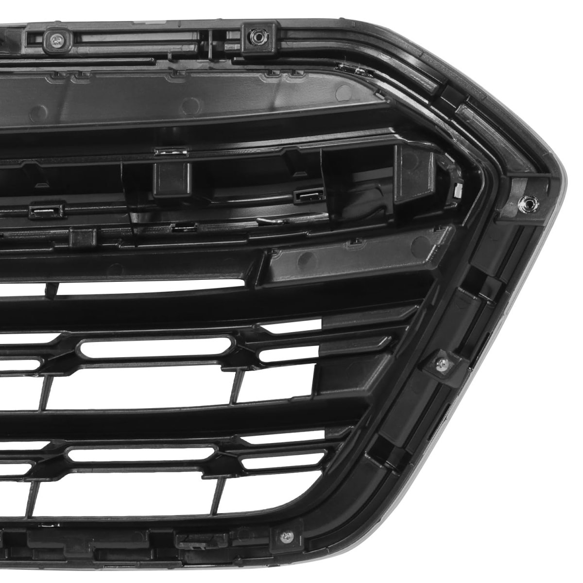 Su1200172 Factory Style Front Bumper Grill Grille Assembly With Chrome Moulding For Subaru Outback 2018-2019 Matte Black