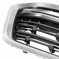 Su1200172 Factory Style Front Bumper Grill Grille Assembly With Chrome Moulding For Subaru Outback 2018-2019 Matte Black